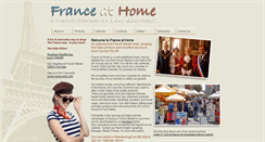 Desktop Screenshot of franceathome.com
